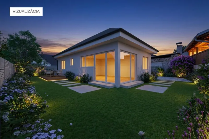 Nízkoenergetický 4-izbový rodinný dom na úpätí Malých Karpát